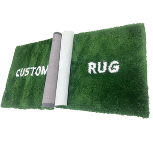 Hiện Đại Thiết Kế Thẩm Mỹ Màu Xanh Lá Cây Thảm Polyester Handmade 3D Chần Ướt Khu Vực Cỏ Thảm Cho Phòng Khách - Product Image 6