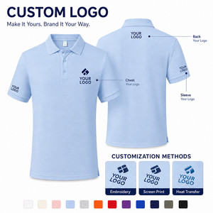Polo de Seda Helada con Logotipo Personalizado, 190 g/m², Elástico, Transpirable, Uniforme Corporativo, Tallas Grandes S-6XL, Camiseta Polo de Golf - Product Image 3