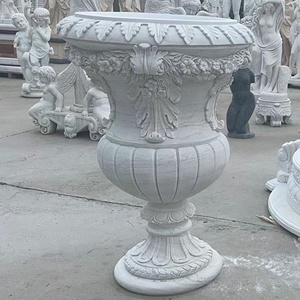 Statue <span class=keywords><strong>di</strong></span> <span class=keywords><strong>marmo</strong></span> intagliate a mano sculture in pietra e sculture da giardino fioriere vasi da fiori - Product Image 1