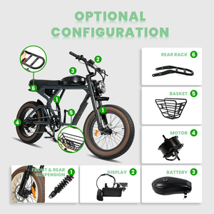 2025 Venta <span class=keywords><strong>caliente</strong></span> origen E bicicleta al por mayor 25ah/35ah batería de litio neumático gordo 20 pulgadas bicicleta eléctrica Vintage montaña E bicicleta - Product Image 4