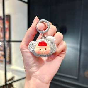 Pendentif <span class=keywords><strong>Duo</strong></span> Mei Mignon Monstre de Dessin Animé, Breloque Animal, Porte-clés Mouton, Pendentif Sac Lapin, Porte-clés de Voiture Tendance - Product Image 2