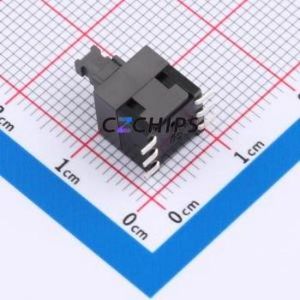 UK-G0705T-ZS <b>Push</b> <b>Button</b> <b>Switch</b> Through hole Component (THT) <b>Switch</b> Self-Locking 100mA 30V 3.2N - Product Image 2