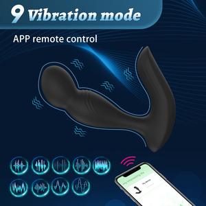 Vente en gros App Control Male Prostate Massager 10 Modes Vibrant Anal Butt Plug Anneau Vibrateur pour Hommes Sex Toys - Product Image 4