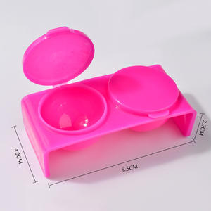 Bolígrafos de plástico rosa blanca con doble agujero, taza 2023, herramientas de pluma de lavado para arte de uñas, suministros de moda para uñas para profesionales - Product Image 4