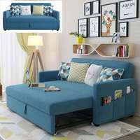 Sofá Cama Metálico Moderno para el Hogar, Muebles de Sala de Estar, Sofá Cama Futón con Estructura Metálica