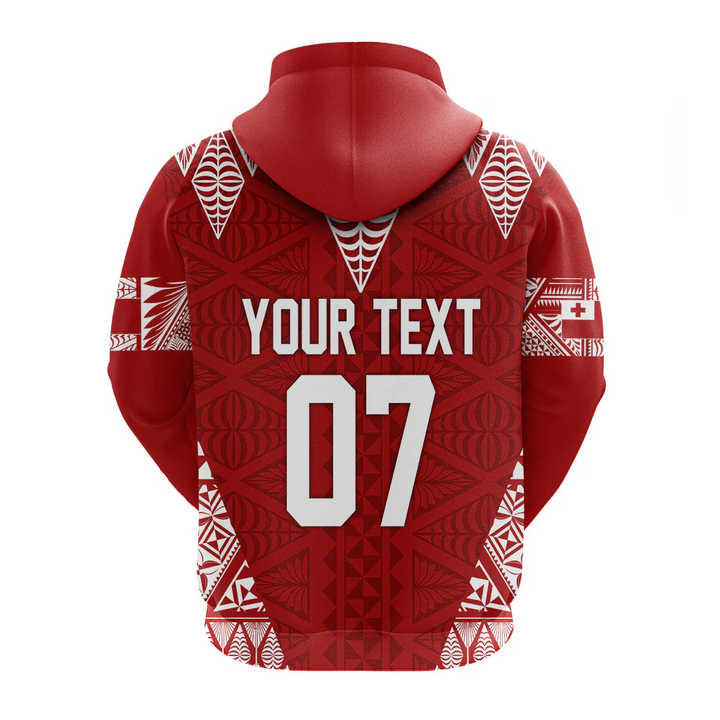 Custom Kolisi Tonga Mate Maa Tonga Zip Hoodie Laione Ashburton Old Boys, Custom Text and Number LT8 main image 0