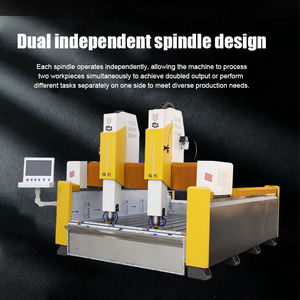 Mingke Automatische Präzisions-Steingravur CNC-Fräsmaschine 7,5kW Spindelkraft 2000x3000x400mm Bearbeitungsabmessungen Fabrik - Product Image 5