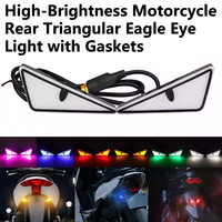 Nouvelle lampe de signalisation triangulaire LED pour moto, type « Devil Eye », étanche IP68, universelle, 12V 5W, système d'éclairage