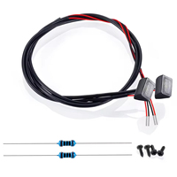 Luces LED de posición laterales a escala 1/14 para camión RC, piezas de mejora para la cabina de tractor Tamiya