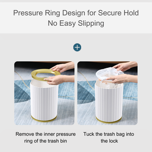 Elpheco 9L Thùng rác có thể mở-top nhựa bền hiện đại Thiết kế sang trọng với chống trượt cho phòng ngủ phòng khách - Product Image 4