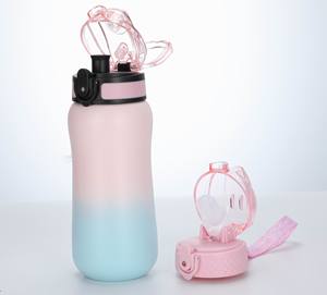 <b>Custom</b> Portable Gradient Color Kids <b>Insulated</b> Double Wall Stainless Steel Carry Hoop Thermal For 304 Stainless Steel - Product Image 3