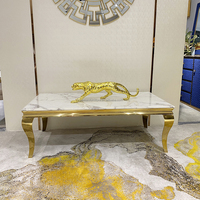 Table de salon luxe italie tables basses marbre moderne tavolo de de café tables centrales avec dessus en marbre