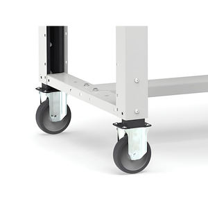 Fami Master Établi réglable de 200cm avec roues, gris - Product Image 2