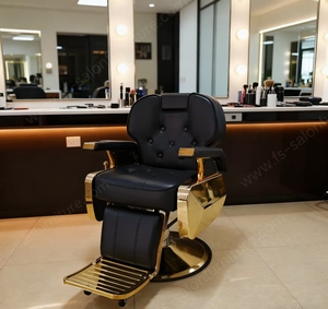 Poltrona da Barbiere di Lusso con Sollevamento, Sedia Speciale per Parrucchieri, Arredamento per Salone di Bellezza - Product Image 3