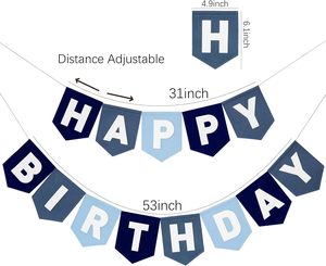 Décorations de fête d'<span class=keywords><strong>anniversaire</strong></span> en feutre coloré pour filles et femmes, bannière <span class=keywords><strong>Joyeux</strong></span> <span class=keywords><strong>Anniversaire</strong></span>, <span class=keywords><strong>guirlande</strong></span> de rubans arc-en-ciel - Product Image 6