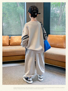 Conjunto deportivo de otoño para niños 2025, sudadera para niños grandes, pantalones de chándal, conjunto de <span class=keywords><strong>ropa</strong></span> informal de moda para niños - Product Image 2