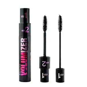 Miễn Phí Mẫu OEM Nhãn Hiệu Riêng Sợi Mascara 2 Trong 1 Màu Đen Curling Dày Eye Lash Mascara