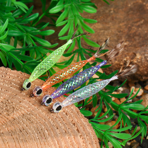 Vente en gros # 4 mouches artificielles 3D à yeux de poisson en Mylar, type Tube Fly <span class=keywords><strong>Flash</strong></span>, pour la pêche au bar, à la truite, au vairon et au saumon - Product Image 6