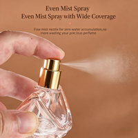Flacon de parfum rectangulaire en verre épais mat rechargeable 30 ml avec pulvérisateur, étiquette personnalisée, OEM/ODM disponible, MOQ flexible professionnel