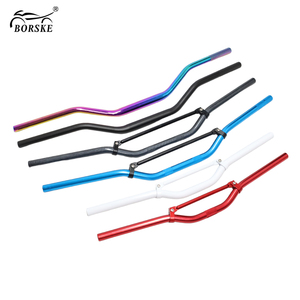 Parte de los sistemas del cuerpo de la motocicleta Manillar de la motocicleta 4mm de espesor Manillar universal de aleación de aluminio para Racing Dirt Pit Bike - Product Image 2