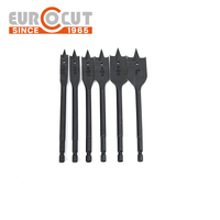 Foret à pointe hexagonale noire EUROCUT professionnel pour la menuiserie et la charpenterie