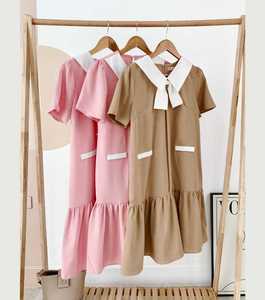 white christmas dresses Summer Casual Cold-Shoulder Sleeves Maternity Dress Floral / M main image 0