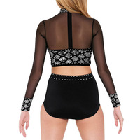 MiDee 2024 nouvelles femmes costumes de danse du ventre 2 pièces ensemble costume brillant hip hop tenues moderne jazz scène compétition performance porter