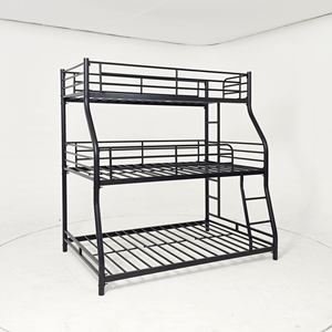 Lit superposé triple en métal pour 3 personnes, idéal pour les appartements d'adultes, les dortoirs, les chambres ou les meubles <span class=keywords><strong>de</strong></span> loft - Product Image 2