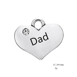AA022231 Breloques Cœur Sœur de la Mariée Pendentifs Bijoux Antiques Fabrication Artisanale DIY - Product Image 2