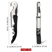 Tire-bouchon de Sommelier en Acier Inoxydable Couleur Personnalisée, Décapsuleur et Coupe-capsule Multifonctionnel