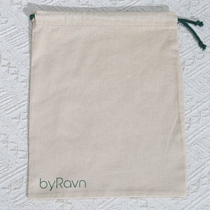 Wholesale Natural Cotton Linen Drawstring Shoe Bag Organic Soild Muslin Hat Wallet Storage Packing Pouch - Product Image 2