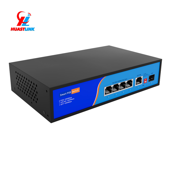 5 Port Full Gigabit POE Switch for Wireless AP 4 1000M Downlink Plus 2 Gigabit Uplink Port Unmanaged POE Switch