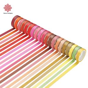 Caja de 60 Colores, Cintas Washi de Colores Sólidos Básicos Sin Repetición, Decoración para Cuadernos, Pegatinas de Papel Washi, Juego en Caja, en Stock - Product Image 5