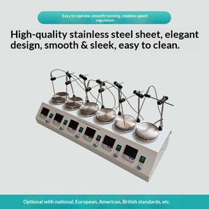 <span class=keywords><strong>Agitador</strong></span> Magnético de Temperatura Constante Serie HJ con Pantalla Digital Dual y Función de Calentamiento de 2/4/6 Posiciones - Product Image 2