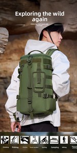<span class=keywords><strong>Sac</strong></span> à <span class=keywords><strong>dos</strong></span> de <span class=keywords><strong>sport</strong></span> imperméable pour le rangement des équipements de pêche en plein air, alpinisme - Multifonctionnel, grande capacité, séparation sec/humide - Product Image 2