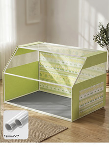 Grande tente <span class=keywords><strong>de</strong></span> jeu pliable pour chat d'intérieur avec fenêtre en maille, enclos portable pour chatons en gestation ou en convalescence - Product Image 4