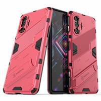Couverture arrière de téléphone de luxe pour Xiaomi Redmi K40 Gaming Punk Armor Coque de téléphone anti-chute antichoc avec support