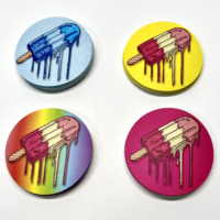 Étiquette d'autocollant d'impression en vinyle personnalisée découpée avec des matrices de logo personnalisé professionnel