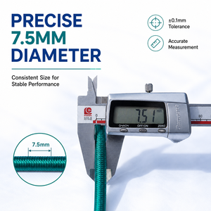 Cordon élastique UHMWPE de 7,5 mm, corde élastique verte, cordon élastique extensible haute résistance, 100 m/rouleau, résistant aux coupures - Product Image 3