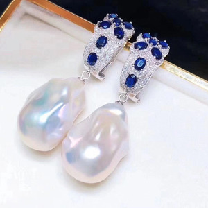 Accesorio de Plata S925 para DIY con Perlas, Cuentas Redondas de 8-12mm, Modelo 21597, Base para Pendientes de Flor y Uñas, para Pendientes Colgantes de Moda - Product Image 3