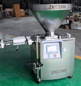 Pressure Vessel Provided Stainless Steel Vacuum Sausage Filler Gearbox Stuffing Machine with Vacuum Pump Vacuum Sausage Machine