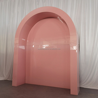 Accessoires de location pour événements, décoration de cérémonie de mariage, arche rose pour fond de scène de fiançailles