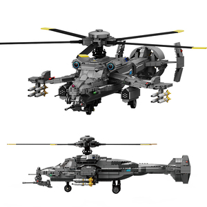 ZHEGAO Serie de <span class=keywords><strong>Ciencia</strong></span> Ficción, Avión de Combate Escorpión, Bloques de Construcción, Juguetes con Alas Giratorias, Helicópteros y Jets, Ladrillos de Juguete - Product Image 4