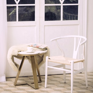 Silla de Comedor de Ceniza o Haya, Silla Danesa Hans Wegner, Silla de Espoleta, Muebles Sólidos Nórdicos Modernos PARA EL Hogar
