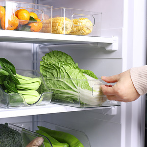 Acrylic Refrigerator <b>Storage</b> <b>Box</b> Rectangle Food Container <b>Drawer</b> Type For Kitchen Use - Product Image 1
