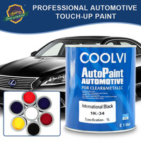 Peinture automobile noire 1K haute brillance - Revêtement de finition VOC OK pour la réparation de la carrosserie automobile