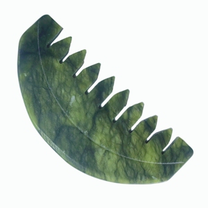 Natural Xiuyan Jade Acupressure Comb for <b>Head</b> and Facial Meridian <b>Massage</b> OEM Custom Logo - Product Image 6