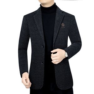 Vente en gros de <span class=keywords><strong>blazer</strong></span> à boutonnage simple coupe ajustée classique pour hommes <span class=keywords><strong>veste</strong></span> de costumes d'affaires de printemps décontractée - Product Image 1