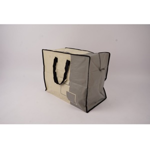 Bolsa de compras con cremallera portátil OEM/ODM de alta calidad personalizada con patrón de dibujos animados muestra gratis bolsa de mercado tejida PP para regalos al aire libre - Product Image 4