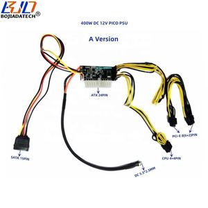 Alimentation ATX <span class=keywords><strong>400W</strong></span> 24 broches Module d'alimentation <span class=keywords><strong>PICO</strong></span> <span class=keywords><strong>PSU</strong></span> Connecteur d'entrée CC 5,5*2,5 mm 12V pour carte graphique Mini PC Ordinateur - Product Image 1